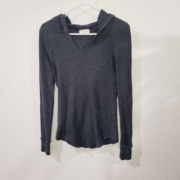 TNA Dark Gray Hoodie Sweatshirt - Picture 6 of 6